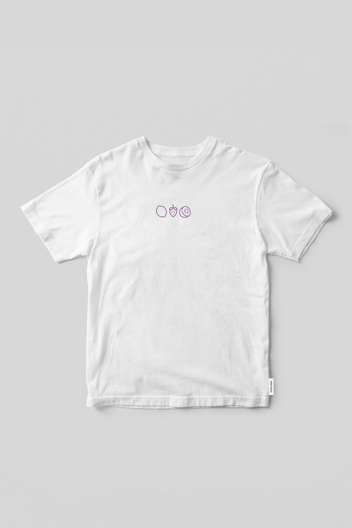 Shake Up Fruit Printing T-shirt - White