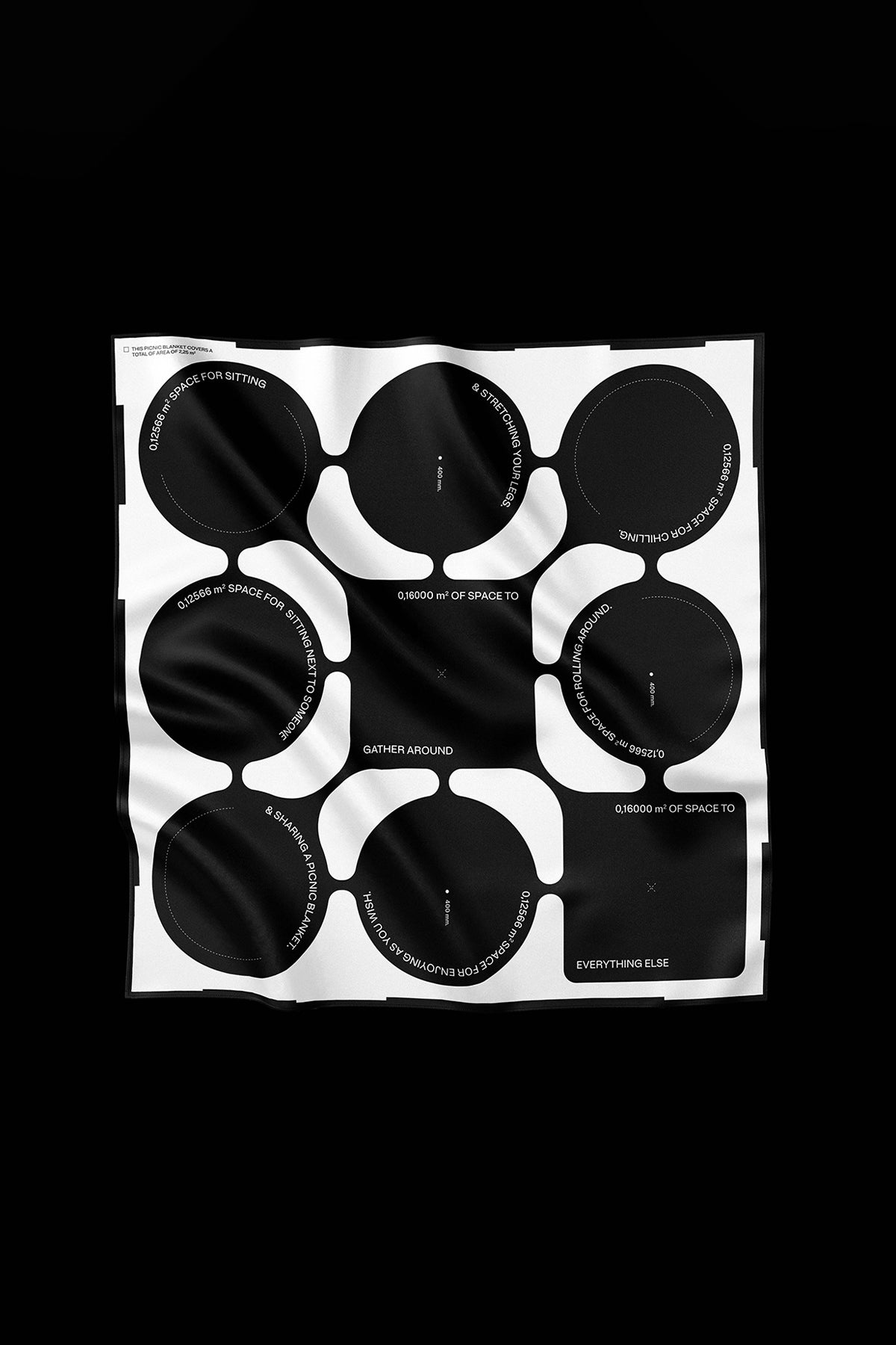 SALON Picnic Blanket - Black