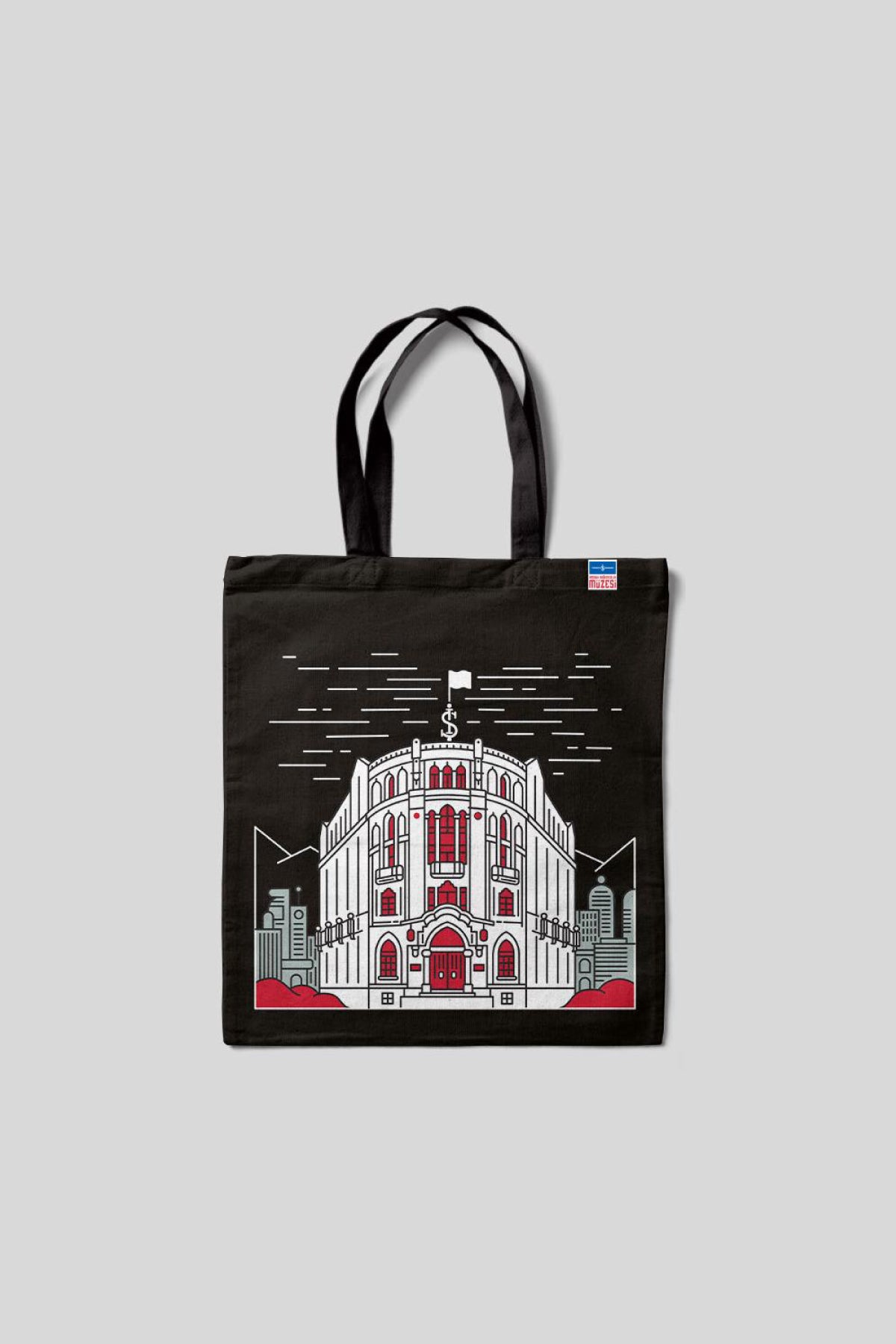 İş Bankası Museum of Economic Independence Tote Bag - Black