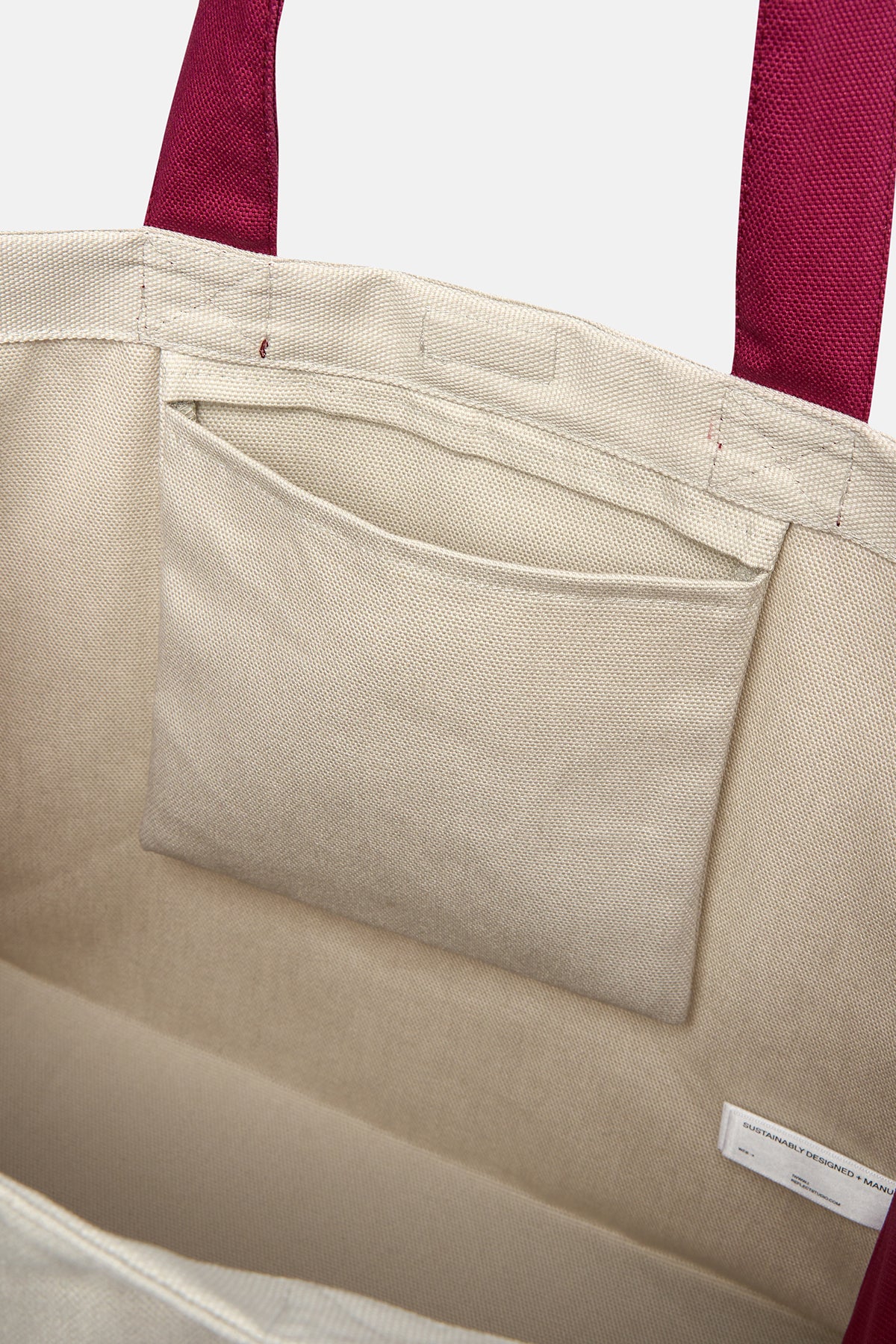 Algida Twister Tote Bag - Ecru/Fuchsia