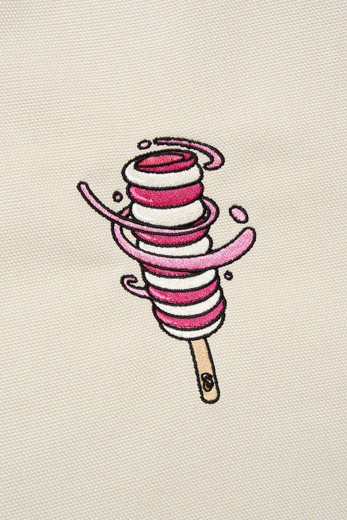 Algida Twister Tote Bag - Ecru/Fuchsia