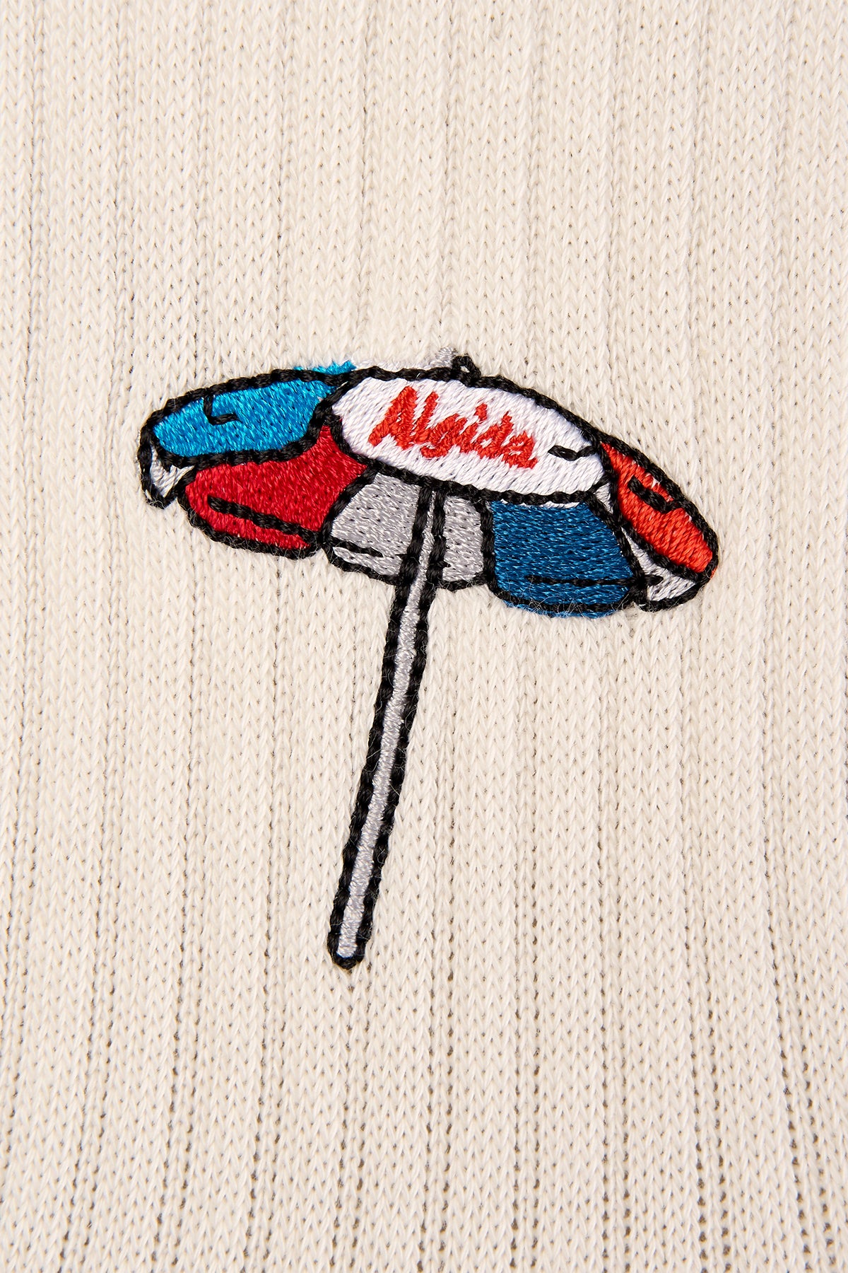 Algida Vintage Umbrella Socks - Ecru