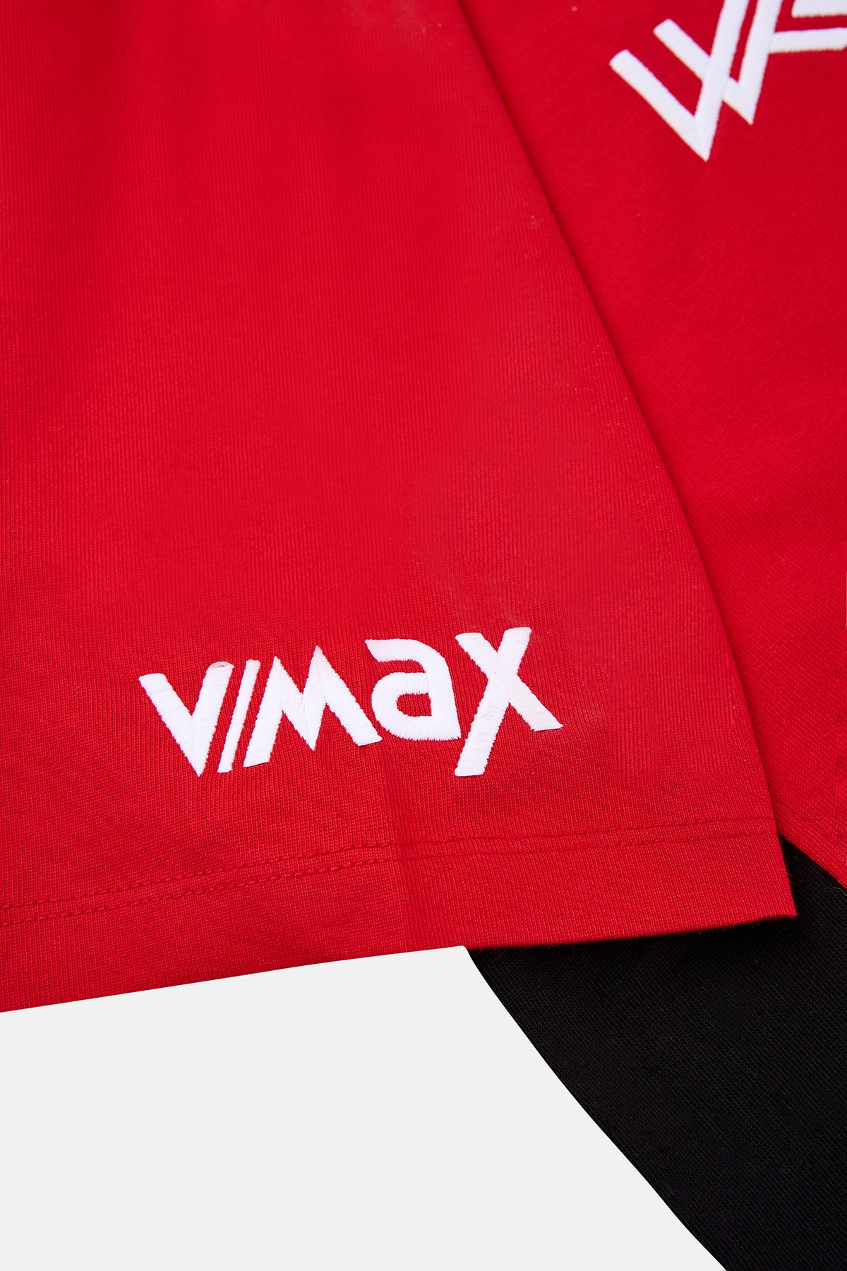 Petrol Ofisi Oversize Polo Yaka T-shirt - Red/Black