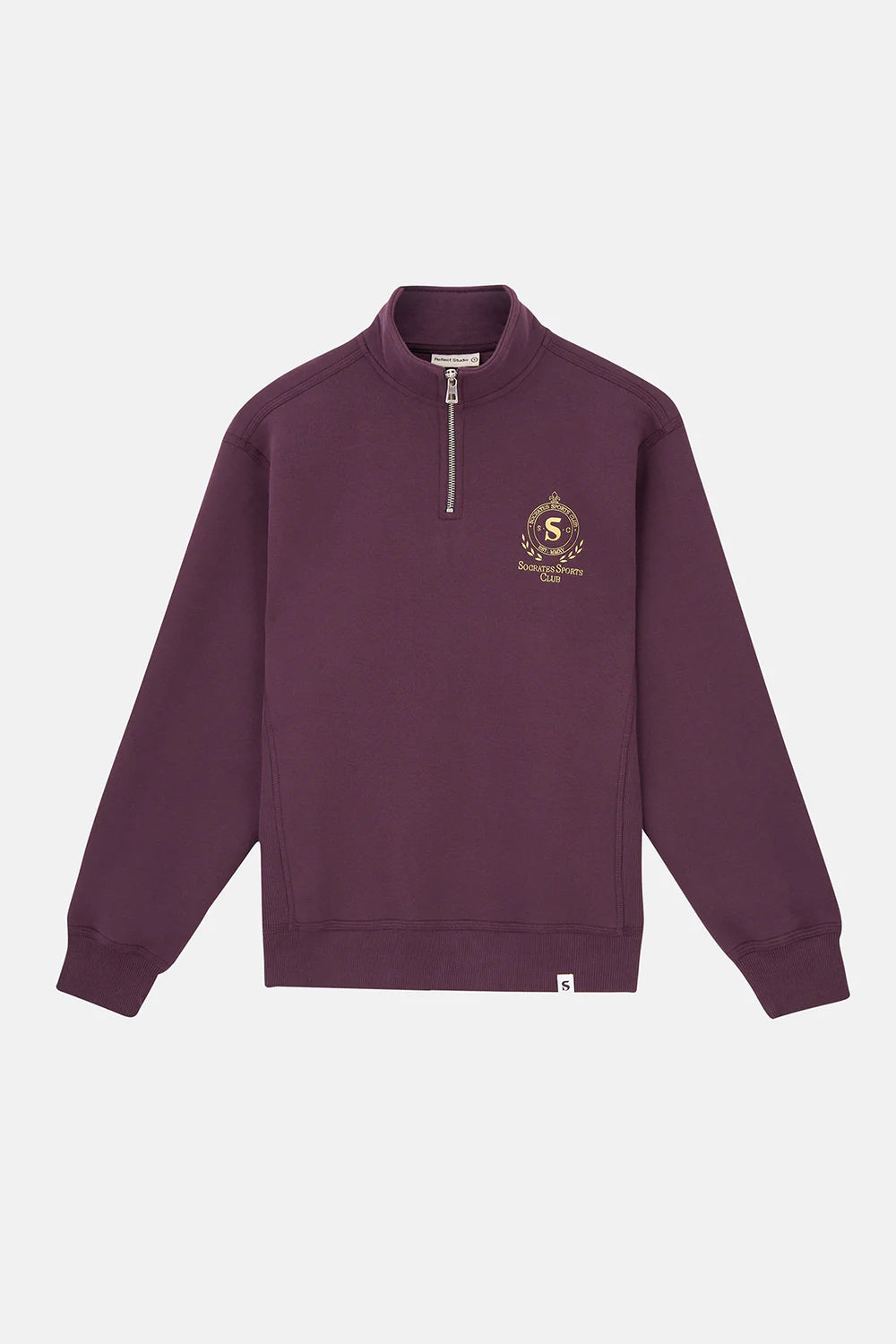 Socrates Club Quarter-Zip Sweatshirt - Purple