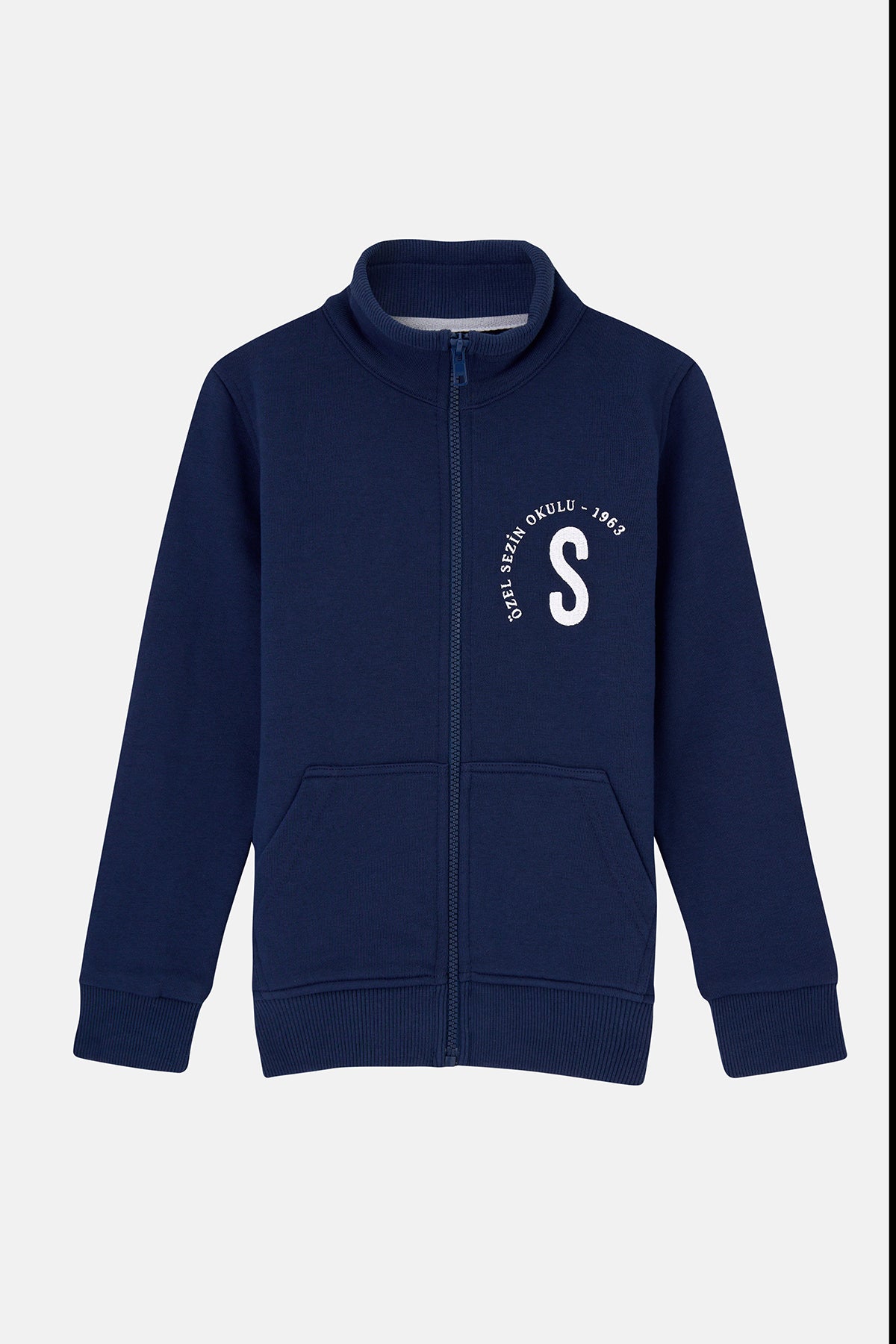Sezin Schoool Full-Zip Sweatshirt - Navy Blue