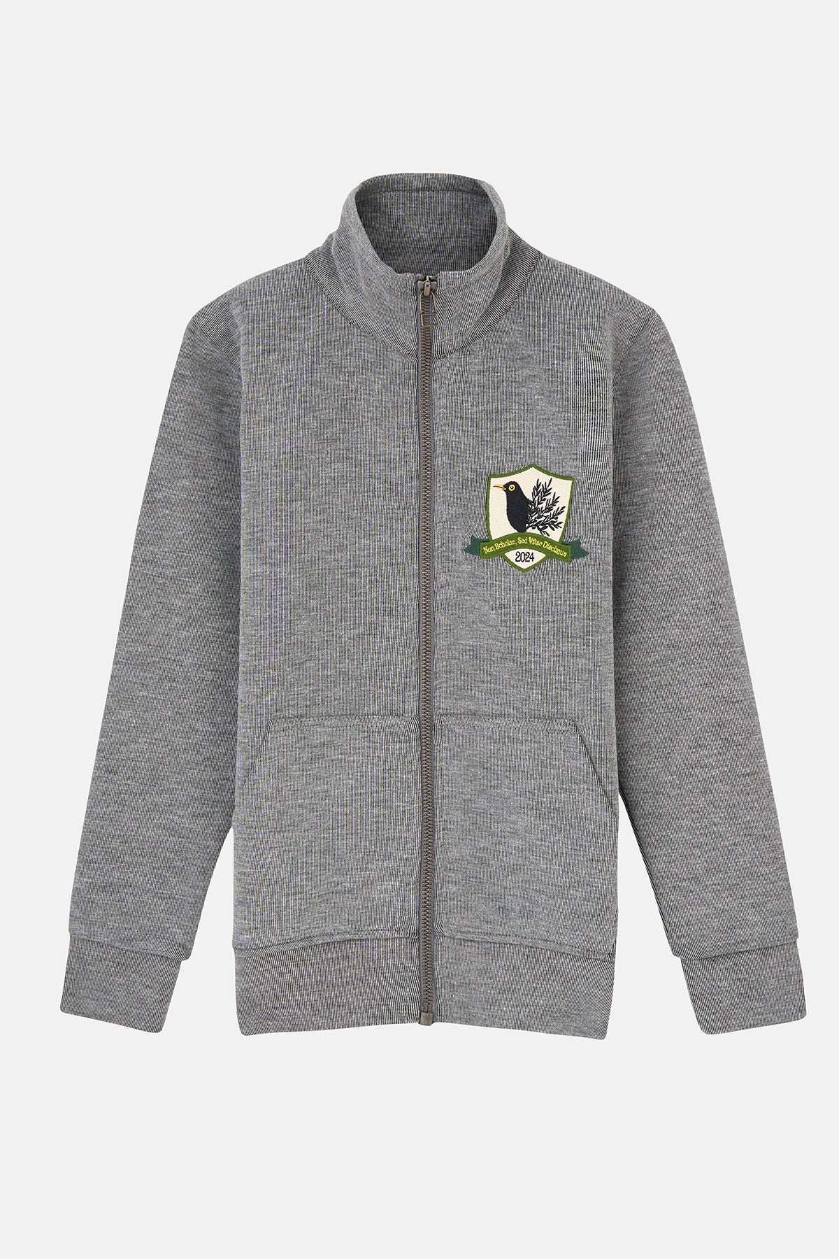 Zeytin Ağacı Full-Zip Sweatshirt - Gray