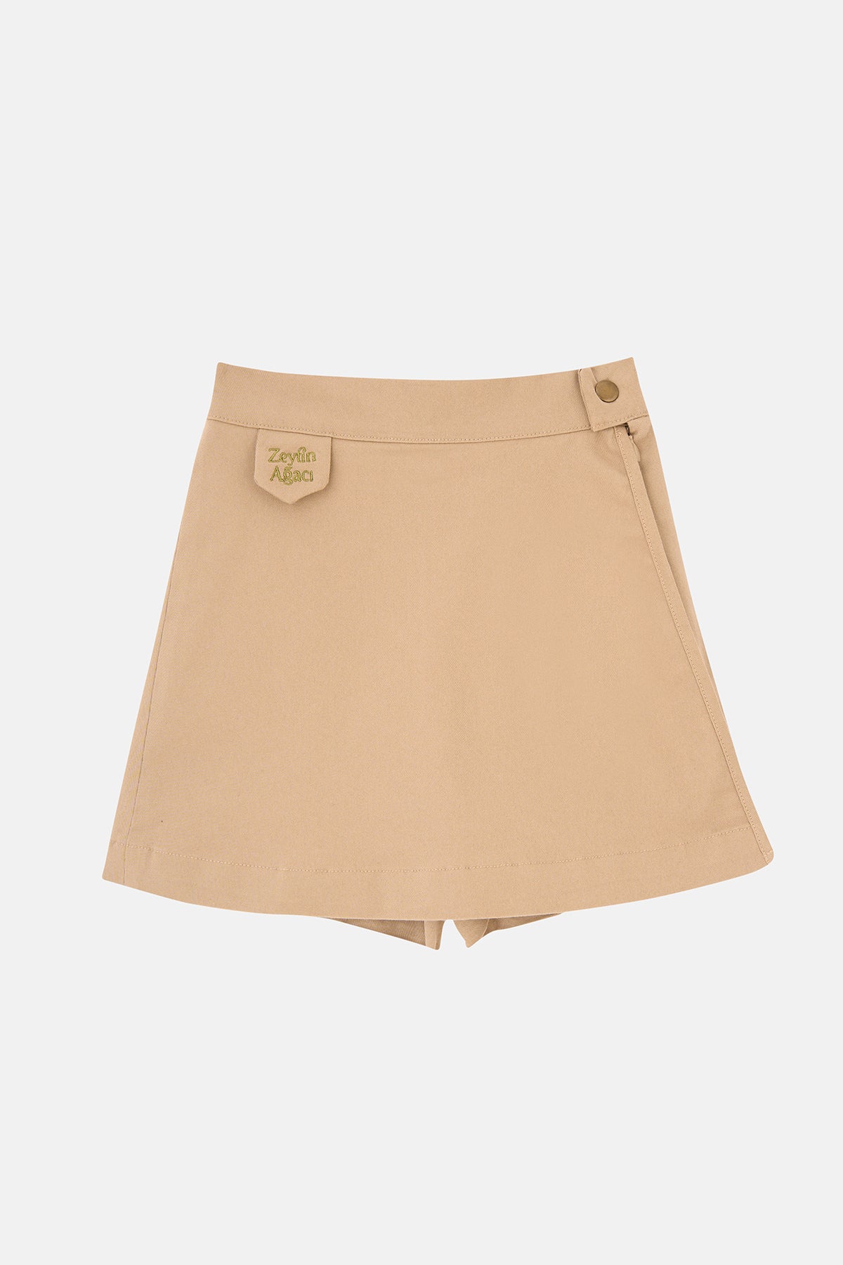 Zeytin Ağacı Skort - Beige