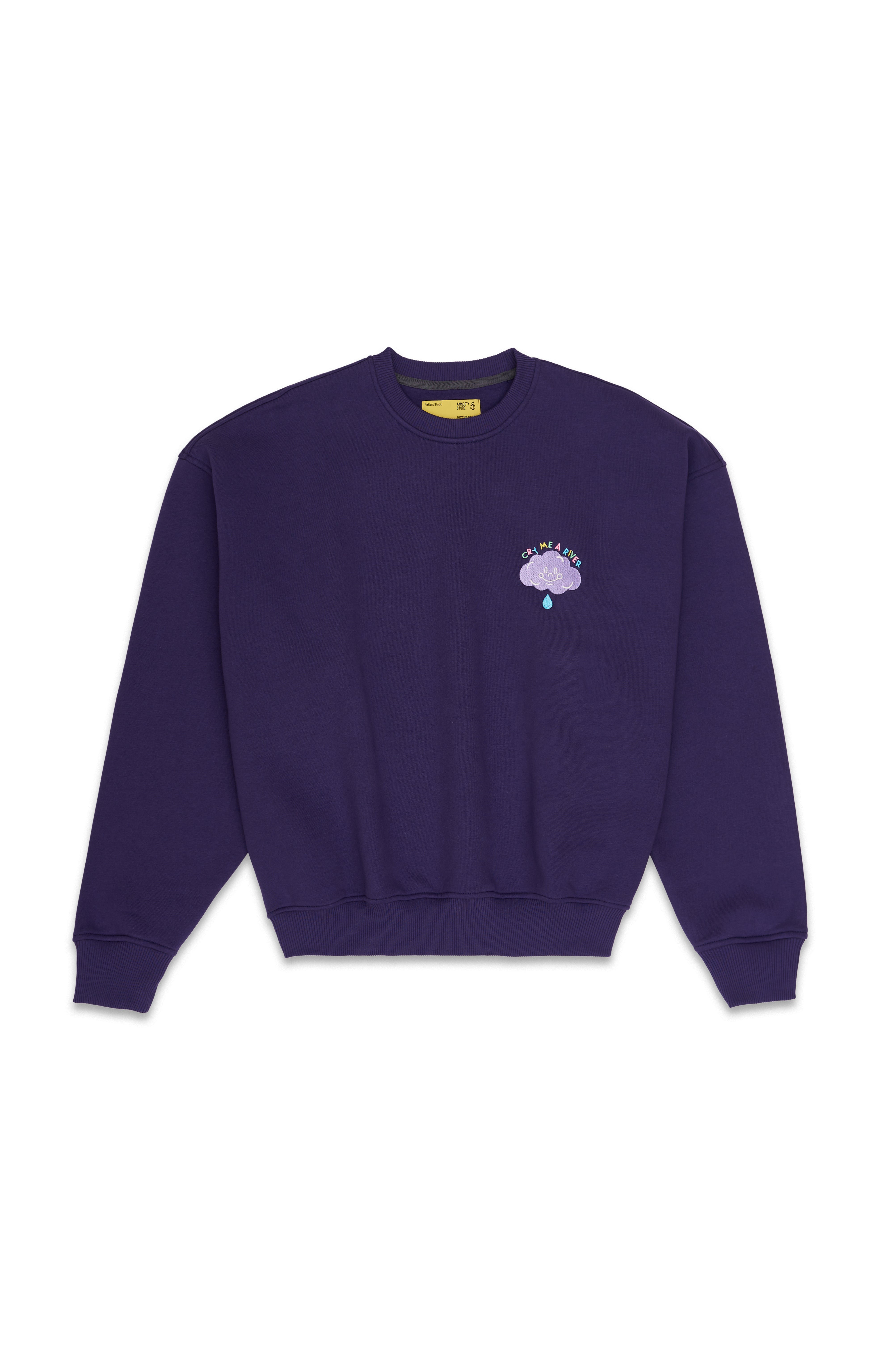 Amnesty Cry Me a River Sweatshirt - Purple