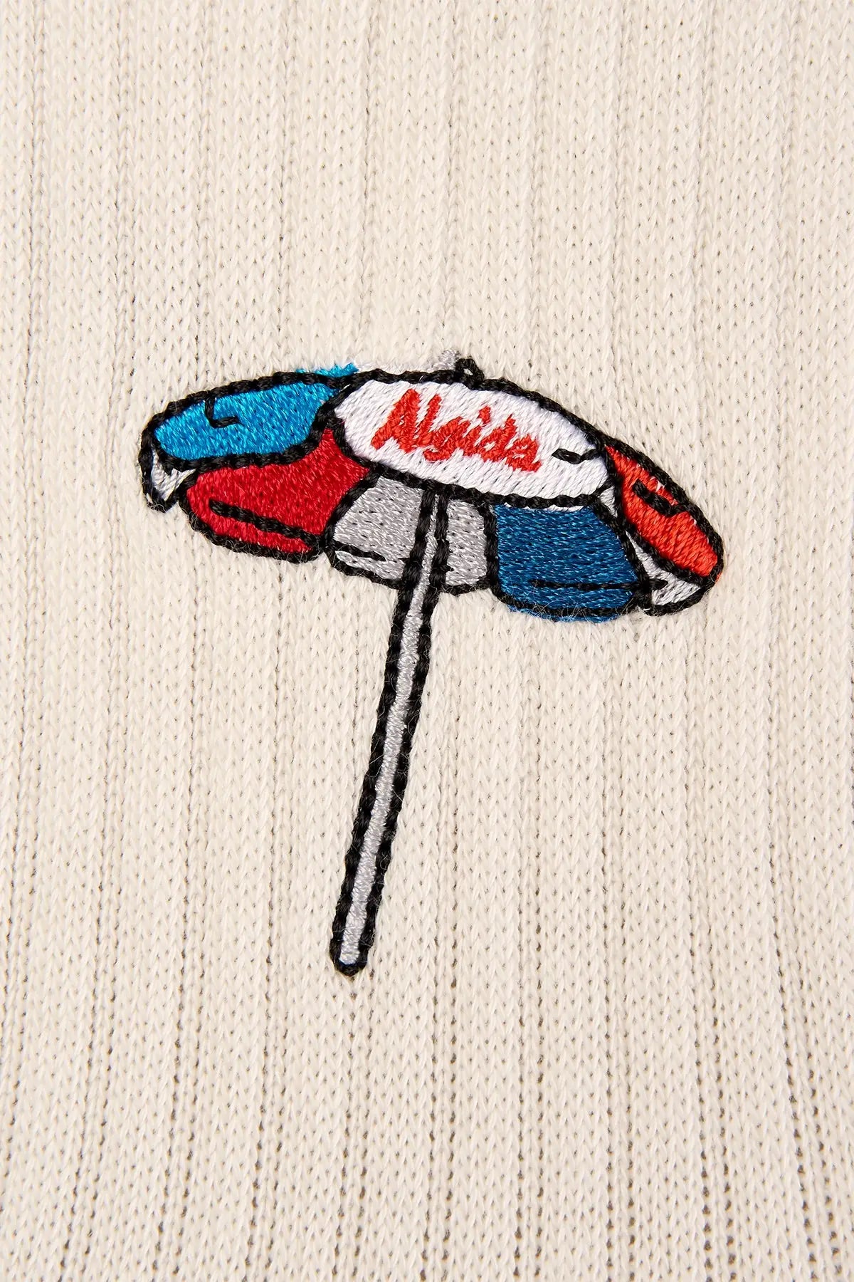 Algida Vintage Umbrella Socks - Ecru