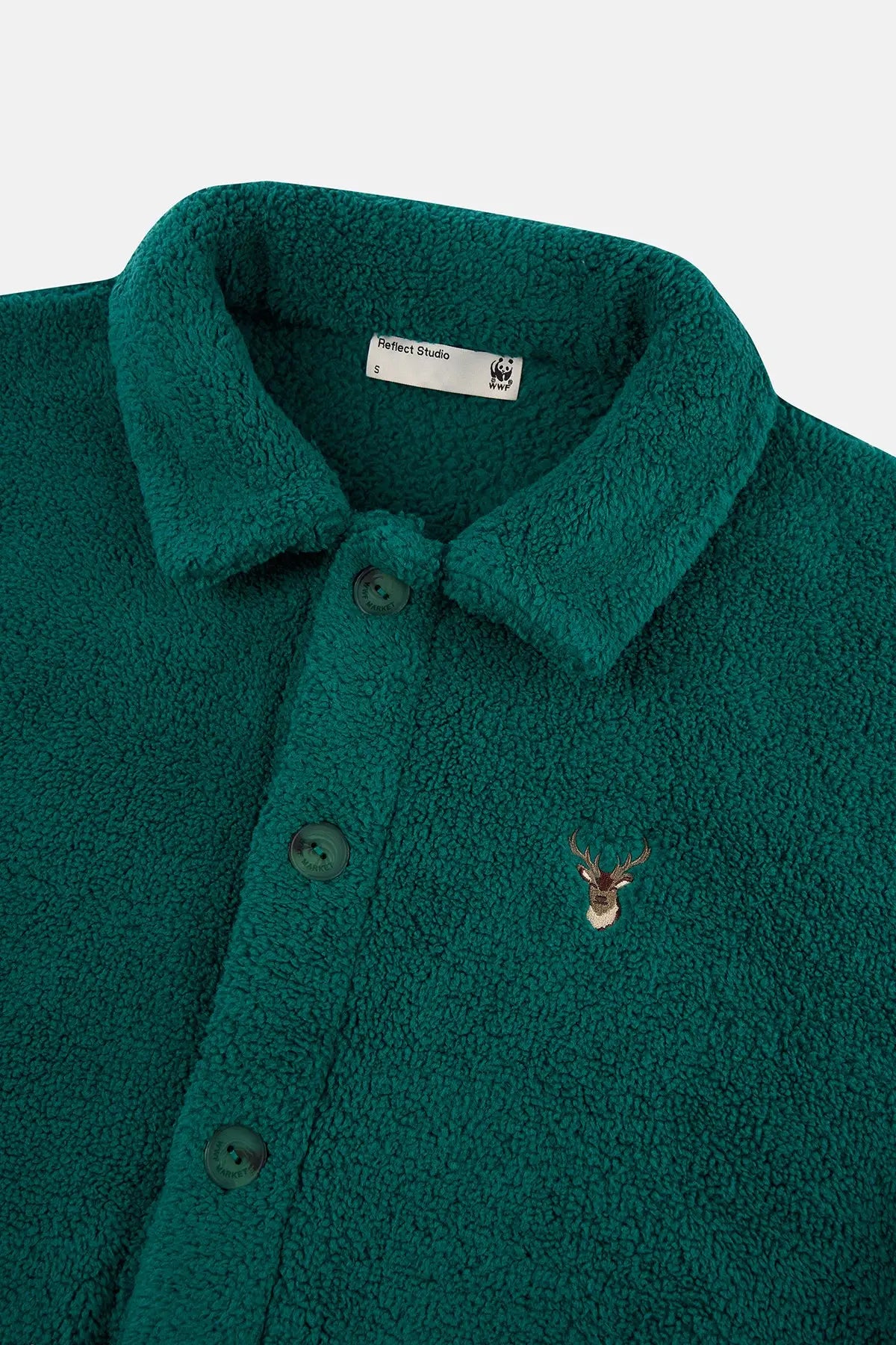 WWF Market Sherpa Ceket - Yeşil