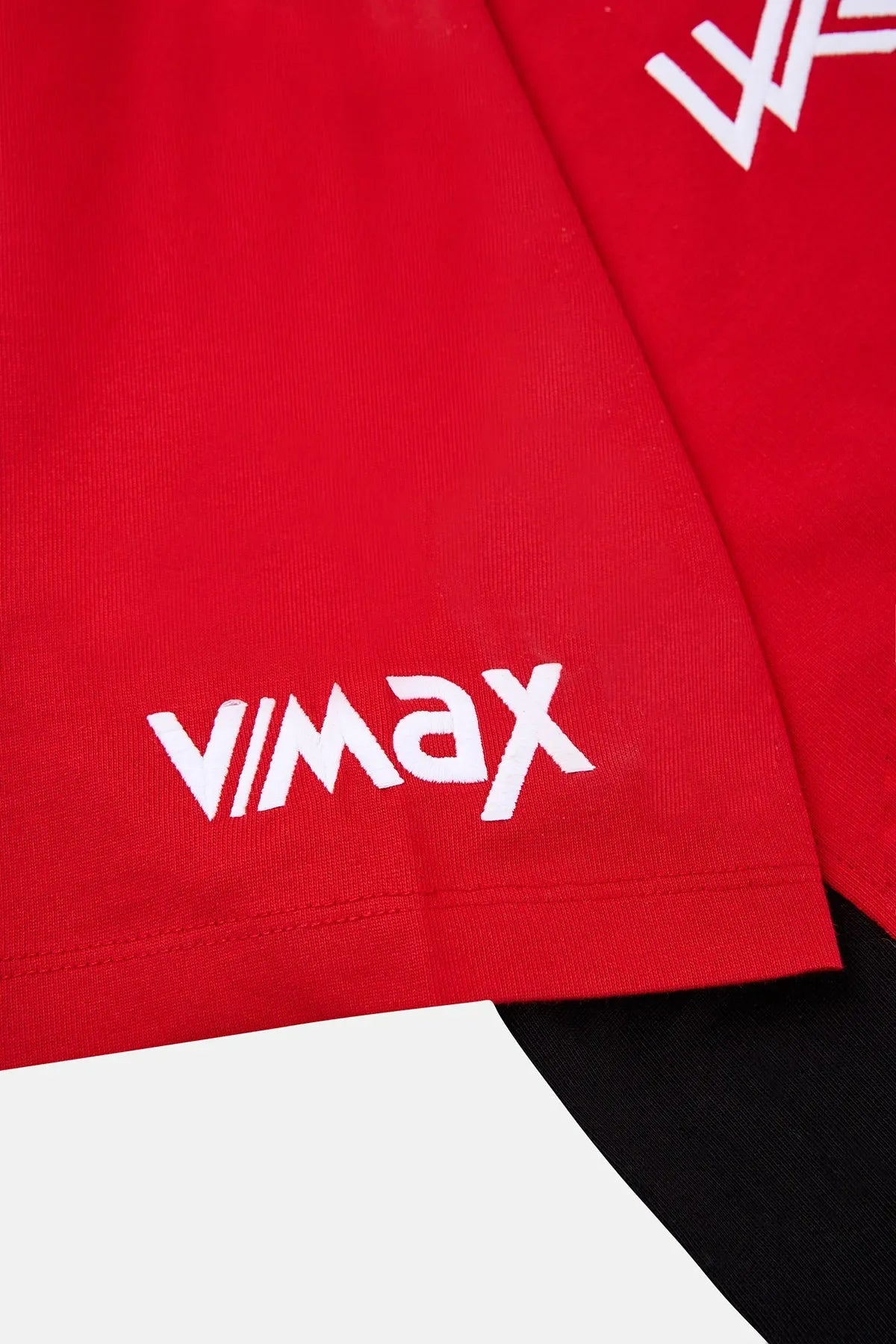 Petrol Ofisi Oversize Polo Yaka T-shirt - Red/Black