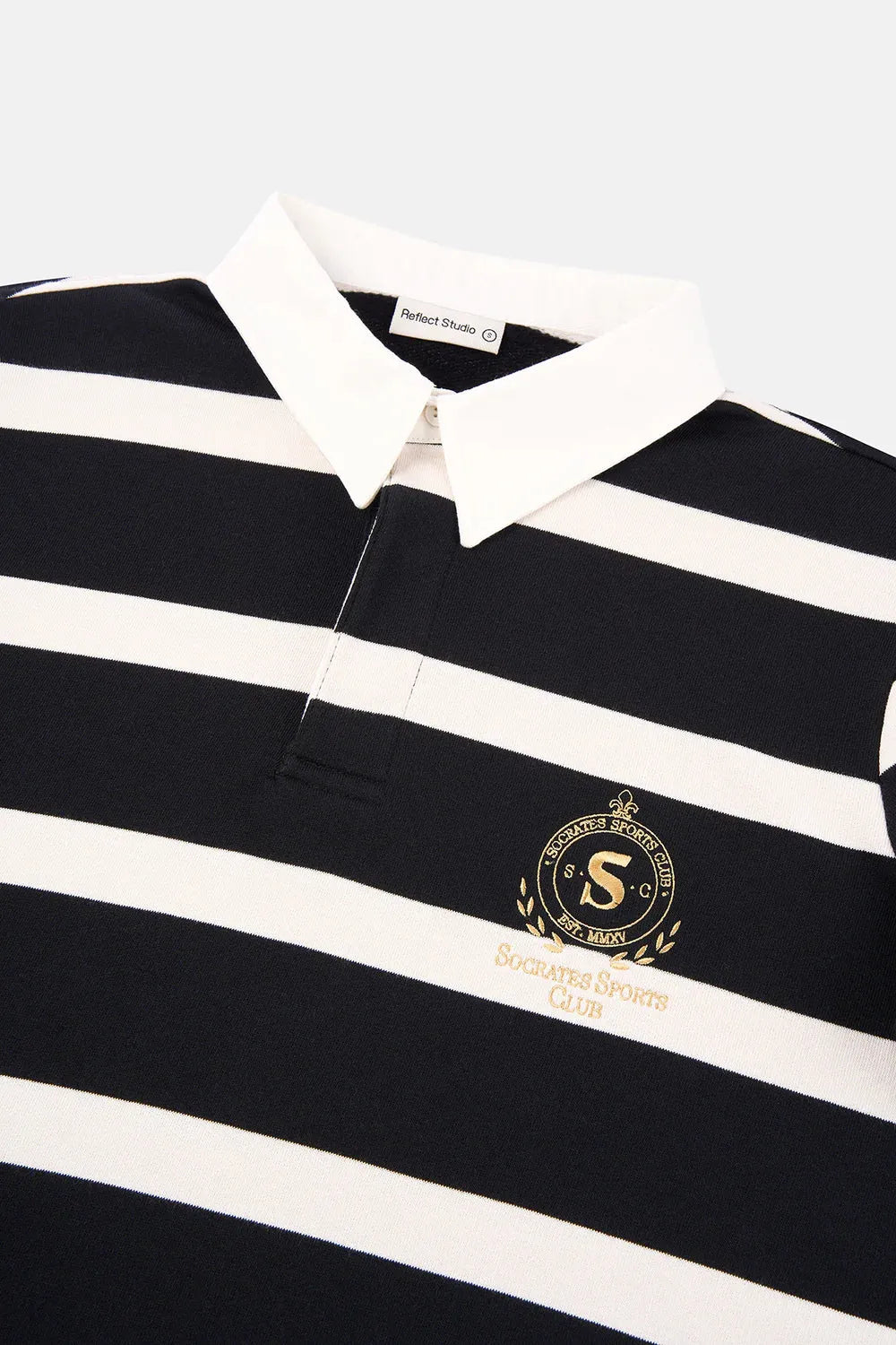 Socrates Club Polo Yaka Sweatshirt - Siyah