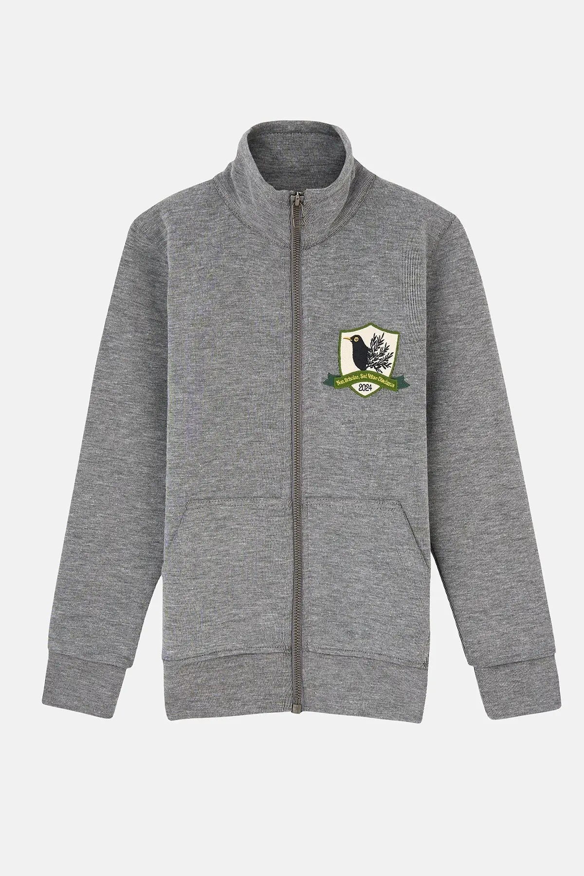 Zeytin Ağacı Full-Zip Sweatshirt - Gray