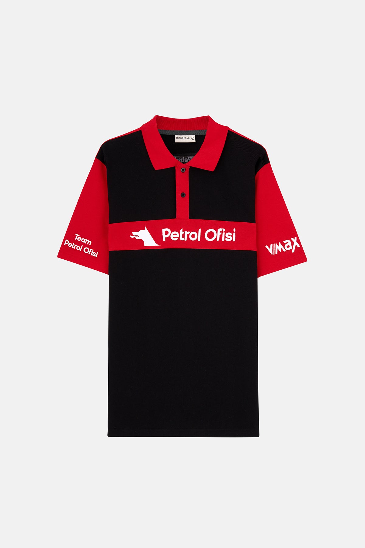 Petrol Ofisi Polo Yaka T-shirt - Red/Black