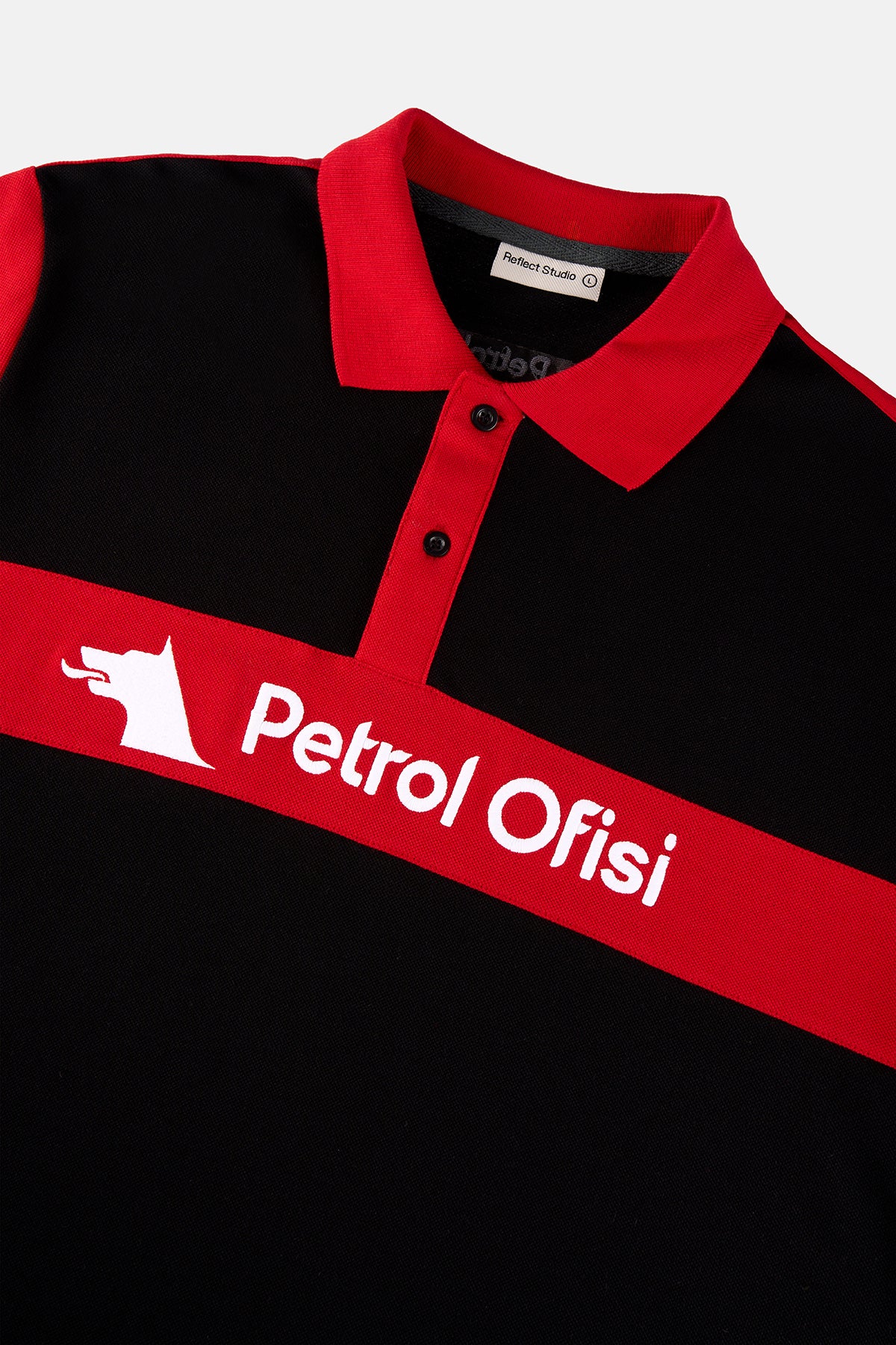 Petrol Ofisi Polo Yaka T-shirt - Red/Black