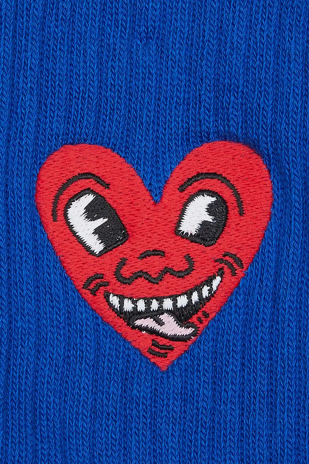 Keith Haring Sock - Night Blue
