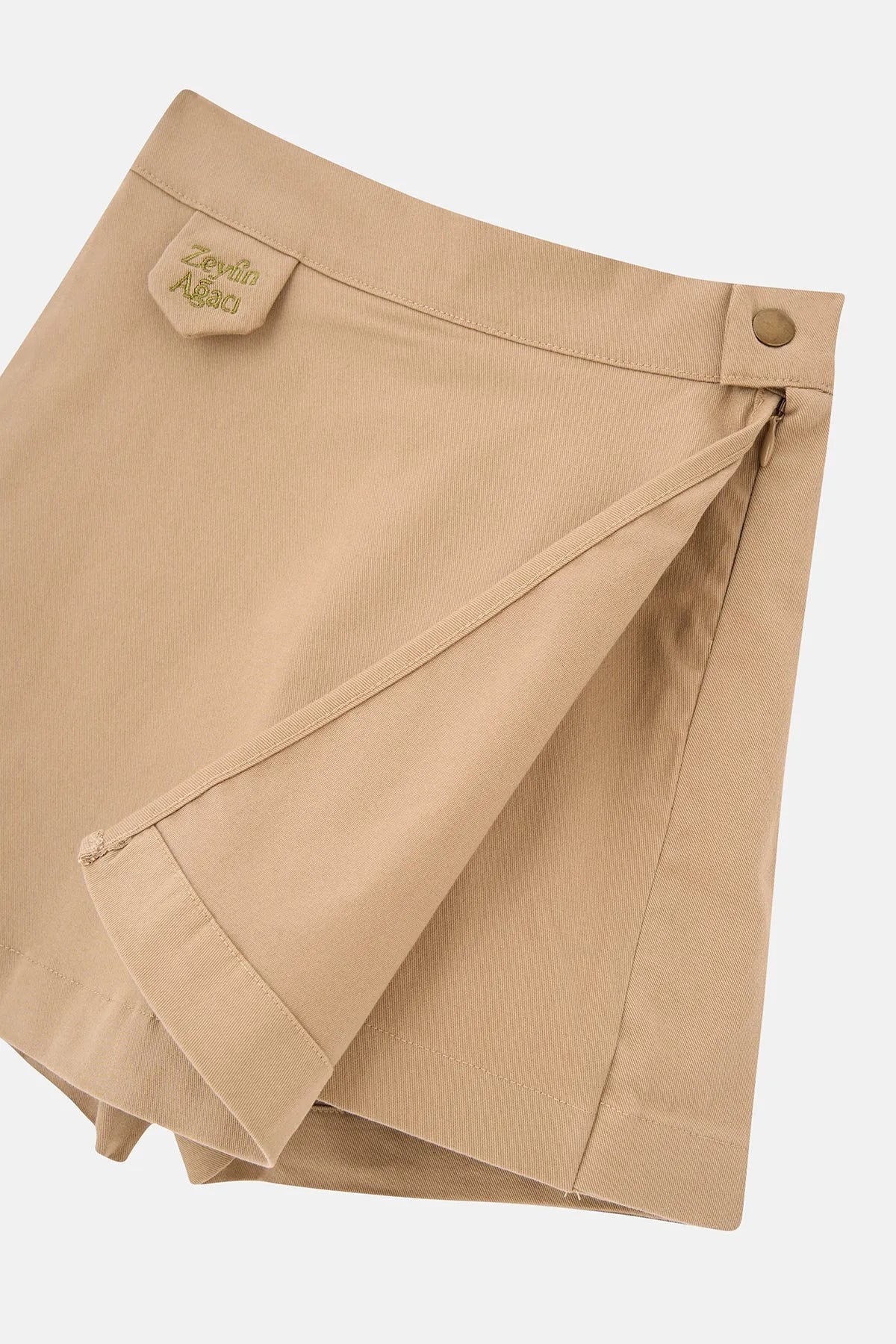 Zeytin Ağacı Skort - Beige